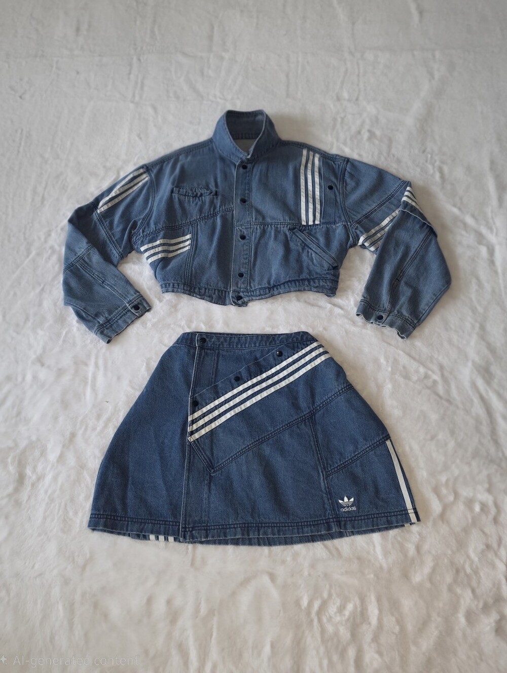 Adidas x Daniëlle Cathari Denim Co-Ord Set | XL - Picture 4 of 7